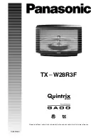 Предварительный просмотр 2 страницы Panasonic TX-W28R3F Operating	 Instruction