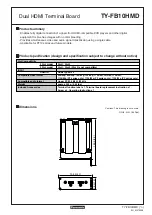 Panasonic TY-FB10HMD - Monitor Terminal Expansion... Dimensions предпросмотр