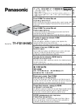 Panasonic TY-FB10HMD - Monitor Terminal Expansion... Operating Instructions Manual предпросмотр