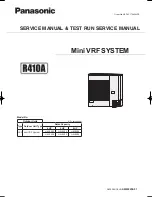 Panasonic U-4LE2E5 Service Manual & Test Run Service Manual preview