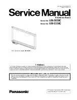 Предварительный просмотр 1 страницы Panasonic UB-5838C Service Manual