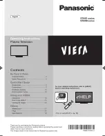 Preview for 1 page of Panasonic VIERA ST60M Operating Instructions Manual