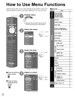 Preview for 22 page of Panasonic Viera TC-26LX70 Operating Instructions Manual