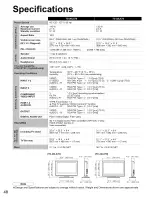 Preview for 48 page of Panasonic Viera TC-26LX70 Operating Instructions Manual