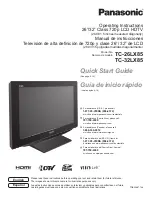 Panasonic Viera TC-26LX85 Operating Instructions Manual preview