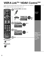 Предварительный просмотр 34 страницы Panasonic Viera TC-P46S1 Operating Instructions Manual