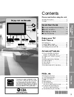 Предварительный просмотр 3 страницы Panasonic Viera TC-P46U1 Operating Instructions Manual