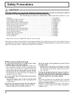 Preview for 6 page of Panasonic Viera TH-37PR10 Operating Instructions Manual