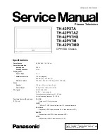 Panasonic VIERA TH-42PV7AZ Service Manual preview