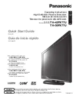 Preview for 1 page of Panasonic Viera TH-42PX77 Operating Instructions Manual