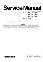 Предварительный просмотр 1 страницы Panasonic Viera TH-42PY80P Service Manual