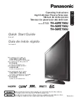 Предварительный просмотр 1 страницы Panasonic Viera TH-42PZ700 Manual De Instrucciones