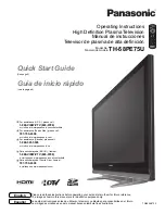 Panasonic Viera TH-58PE75U Operating Instructions Manual preview