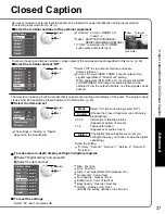 Preview for 37 page of Panasonic Viera TH-58PE75U Operating Instructions Manual