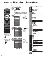 Предварительный просмотр 24 страницы Panasonic VIERA TH-58PZ800U Quick Start Manual