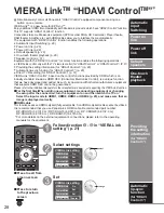 Предварительный просмотр 28 страницы Panasonic VIERA TH-58PZ800U Quick Start Manual