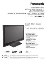 Preview for 1 page of Panasonic Viera TH-C46FD18 Manual De Instrucciones