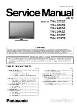 Panasonic Viera TH-L32C5Z Service Manual preview