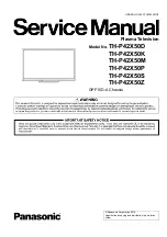 Preview for 1 page of Panasonic Viera TH-P42X50D Service Manual