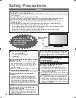 Preview for 5 page of Panasonic viera TH-P54V20A Operating	 Instruction