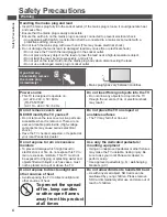 Preview for 4 page of Panasonic Viera TH-P65VT30D Operating Instructions Manual