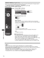 Preview for 72 page of Panasonic Viera TH-P65VT30D Operating Instructions Manual