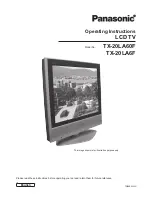 Preview for 1 page of Panasonic Viera TX-20LA60F Operating Instructions Manual