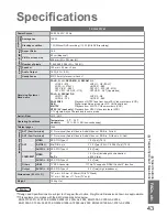 Preview for 43 page of Panasonic Viera TX-32LED7FM Operating Instructions Manual