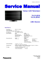 Preview for 1 page of Panasonic Viera TX-37LZD70 Service Manual