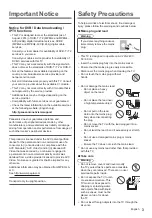 Preview for 3 page of Panasonic VIERA TX-40CS520E Operating Instructions Manual