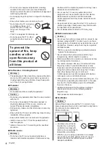 Предварительный просмотр 4 страницы Panasonic VIERA TX-40CS520E Operating Instructions Manual