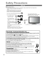 Предварительный просмотр 4 страницы Panasonic Viera TX-L32U2B Operating Instructions Manual