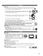 Preview for 5 page of Panasonic Viera TX-L32U2B Operating Instructions Manual