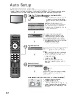 Preview for 12 page of Panasonic Viera TX-L32U2B Operating Instructions Manual