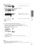 Предварительный просмотр 13 страницы Panasonic Viera TX-L32U2B Operating Instructions Manual