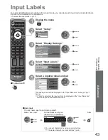 Предварительный просмотр 43 страницы Panasonic Viera TX-L32U2B Operating Instructions Manual