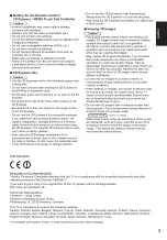 Предварительный просмотр 5 страницы Panasonic Viera TX-L65WT600E Operating Instructions Manual