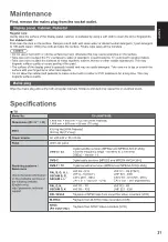 Предварительный просмотр 21 страницы Panasonic Viera TX-L65WT600E Operating Instructions Manual