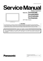 Panasonic Viera TX-P42G20E Service Manual preview