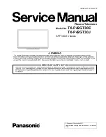 Panasonic Viera TX-P42GT30E Service Manual preview