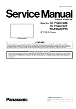 Panasonic Viera TX-P42XT50B Service Manual preview