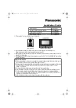 Panasonic VL-SWD273 Installation Manual предпросмотр