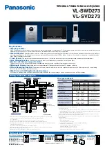 Panasonic VL-SWD273 Quick Start Manual preview