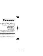 Preview for 1 page of Panasonic WH-216KZ Operating Instructions Manual