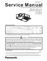 Panasonic Whisper Value-Lite FV-10VSL2 Service Manual preview