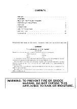 Preview for 2 page of Panasonic WJ-521 Operating Instructions Manual