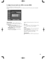 Preview for 75 page of Panasonic WJ-HD616/1000 Installation Manual