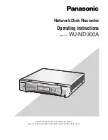 Panasonic WJ-ND300A/10000V Operating Instructions Manual preview