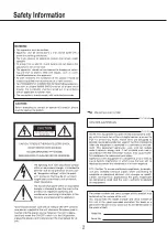 Предварительный просмотр 2 страницы Panasonic WJ-NX200K Important Information Manual