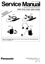 Preview for 13 page of Panasonic WM-S1E Service Manual